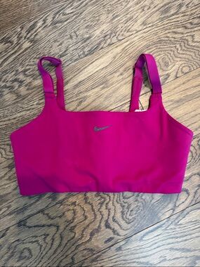 Nike Hot Pink / Purple Adjustable-Strap Sports Bra •